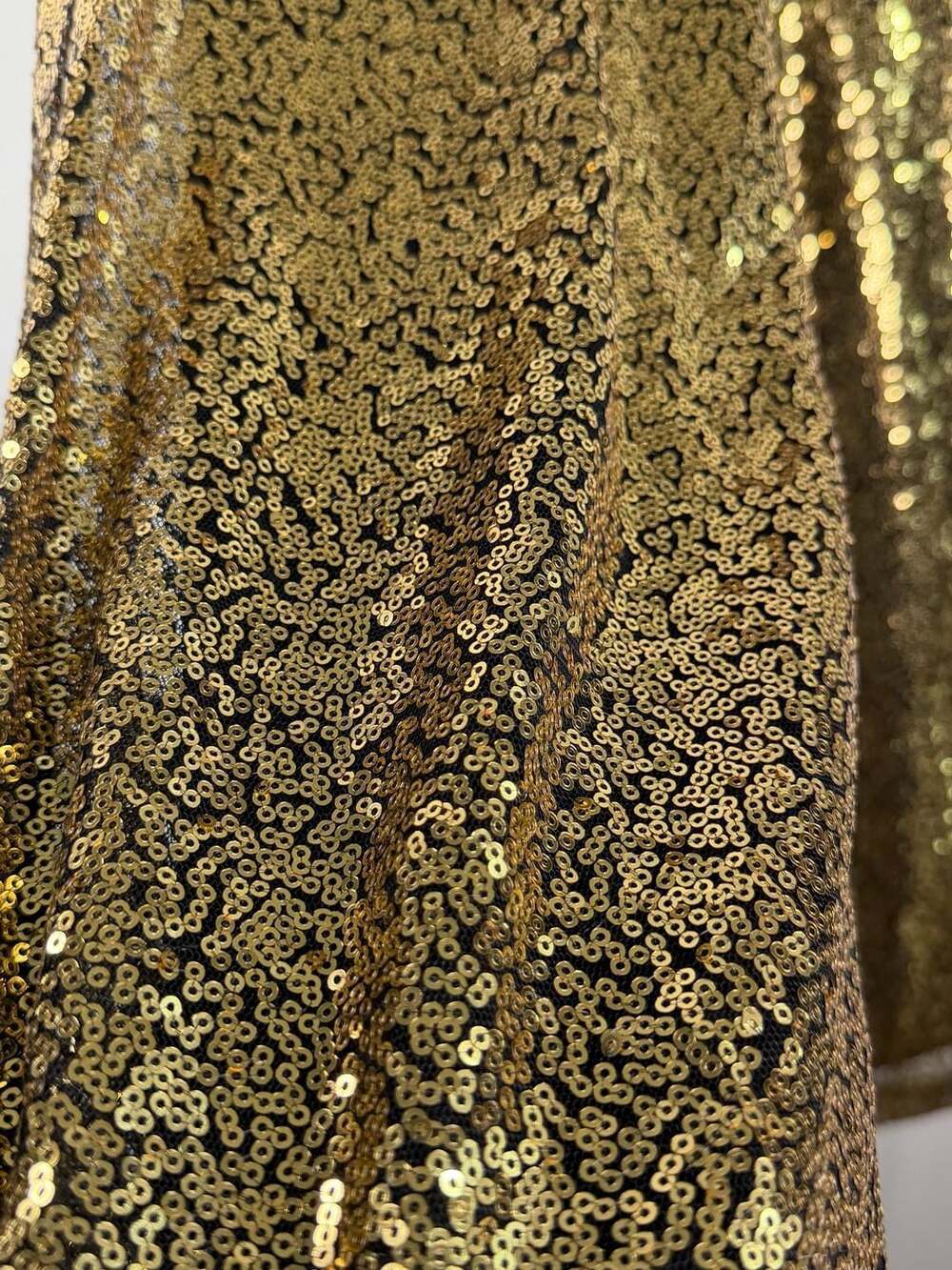 Sundays by WeAreSundays Kyran Gold Sequin Wide Leg Pants Size S - Picture 3 of 7
